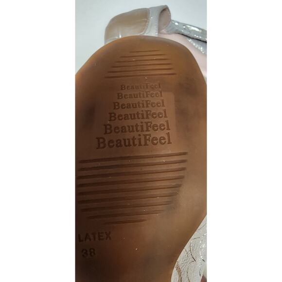 Beautifeel Ivana Floral Metallic Gold Ballet Flats Size US 7/38 - Picture 5 of 6